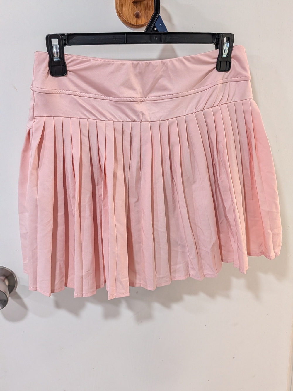 Soft Pink Pleated Mini Skort